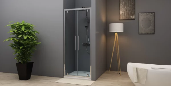 TIME - DOUBLE PORTE PIVOTANTE ALU POLI