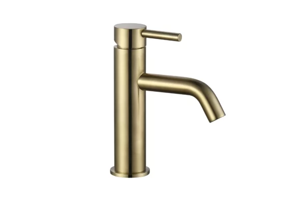 MITIGEUR LAVABO BAS STYLE BRUSHED GOLD