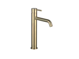 MITIGEUR LAVABO HAUT STYLE BRUSHED GOLD