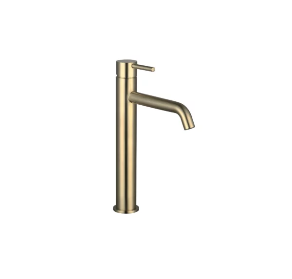 MITIGEUR LAVABO HAUT STYLE BRUSHED GOLD